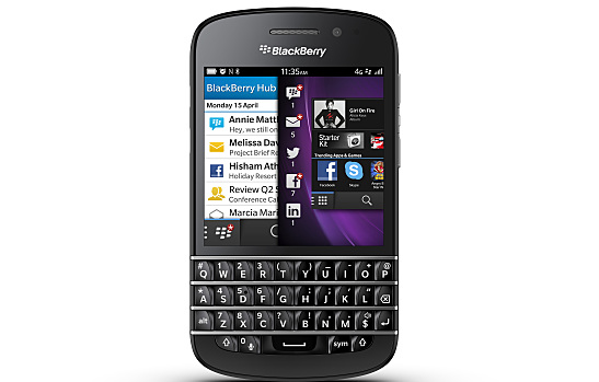 The New BlackBerry Q10 Smartphone