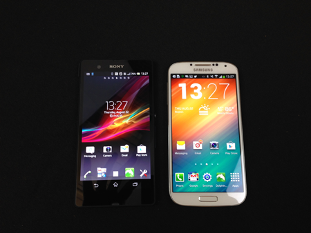 xperia z vs. galaxy s4