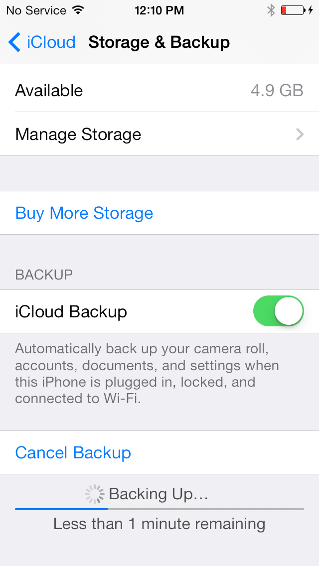 ios7 backup