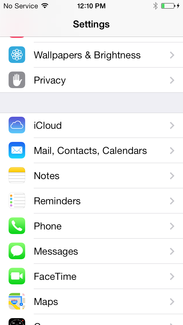 icloud ios 7