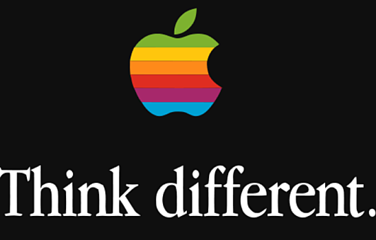 black apple logo