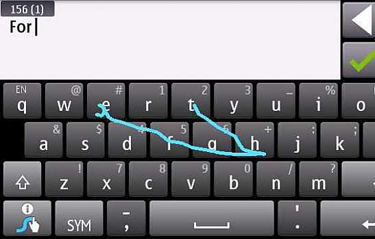 Trace Typing with Swype Keyboard for Android