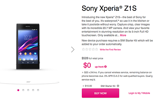 sony t-mobile