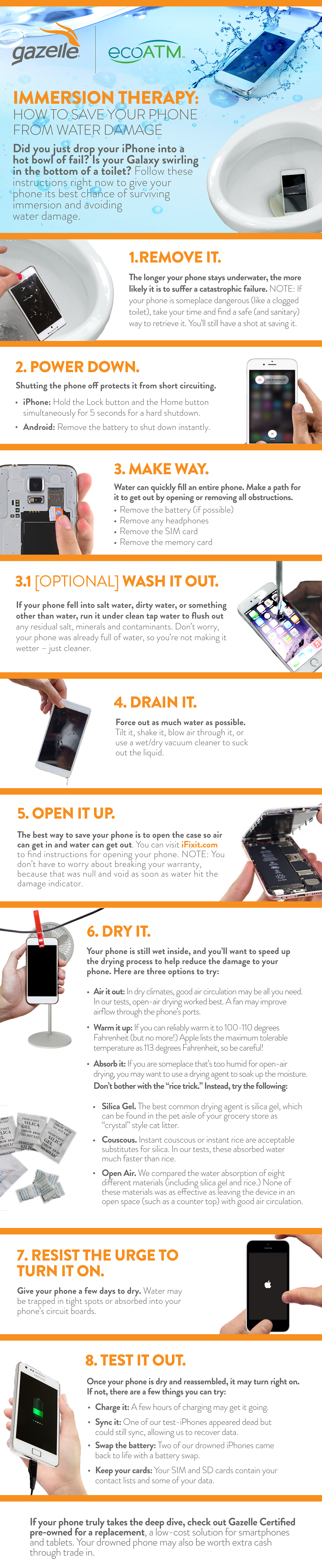 What to do if iPhone got wet?