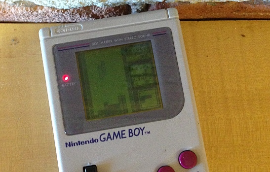 Game Boy Playing Tetris