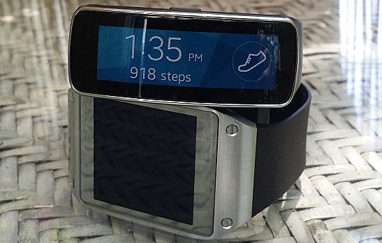 Samsung Galaxy Gear Fit and Original Galaxy Gear smartwatch