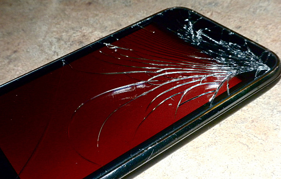 Shattered iPhone