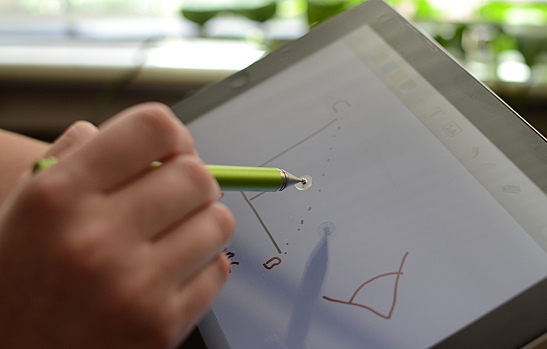 Drawing on a tablet