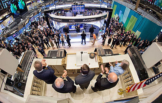 Ringing opening bell at NYSE