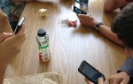 Teen with phone