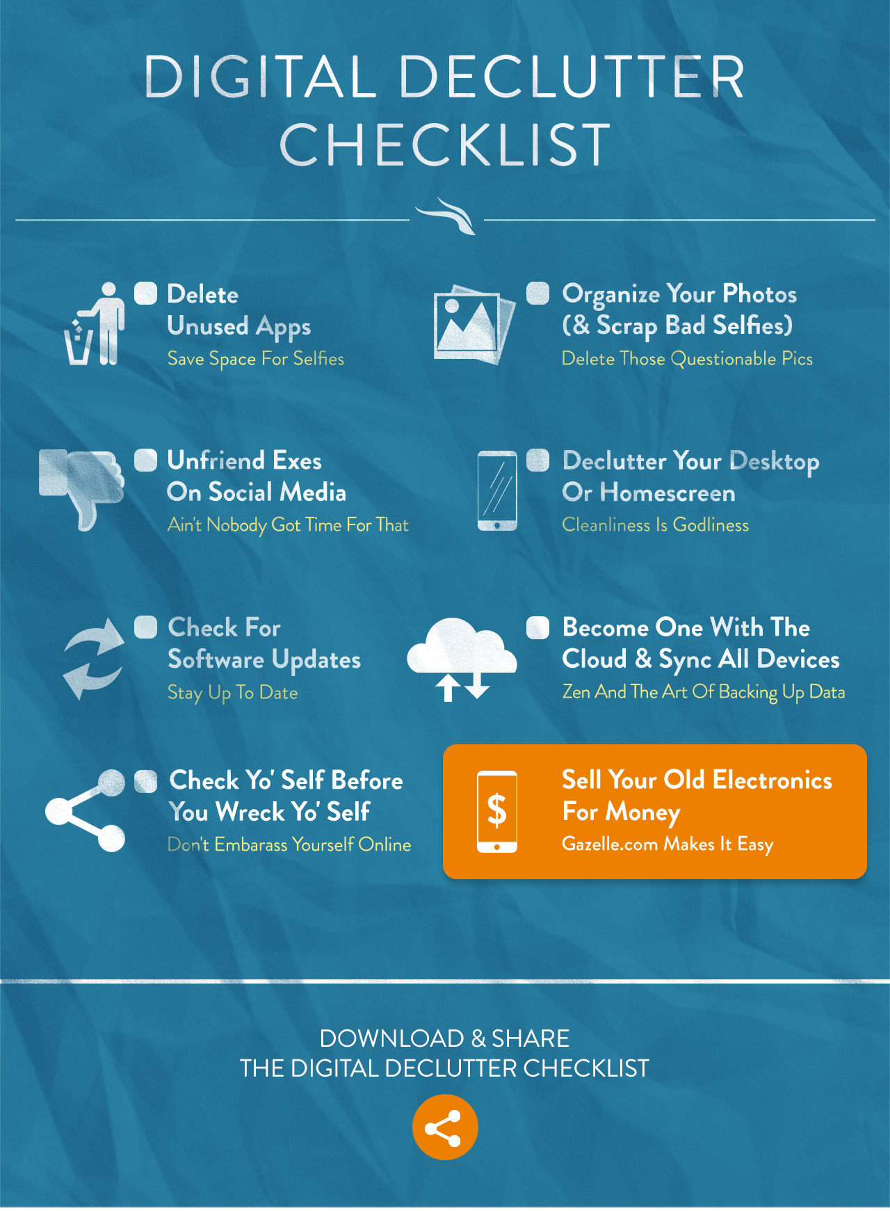 8 Simple Ways To Declutter Your Digital Life Gazelle The Horn